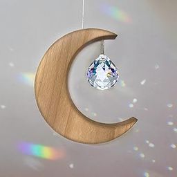 Graphicalmela Window Hanging Gift, Memorial Wood & Crystal Windchimes Decoration, Personalized Tribute Present, Valentine's Day Present, Birthday Present, Anniversary Present, and House Worming-image-82