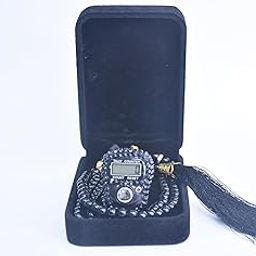 Aim Emporium Digital Hand Tally Counter with Prayer Beads (Black)-picture-3