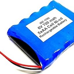 INVENTO 6V 700 mAh Polymer Ni-Cd Rechargeable 5 AA Cell Battery Pack for cordless phone Toy Car DIY Project-10