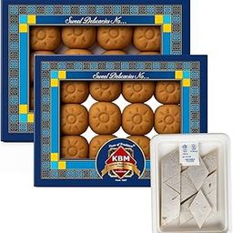 KBM Mathura Peda Combo Pack(2 * 250) g with 100g Kaju Katli Free | Made with Pure Milk Solids and Cow Ghee |Fresh Indian Traditional Sweets-image-80