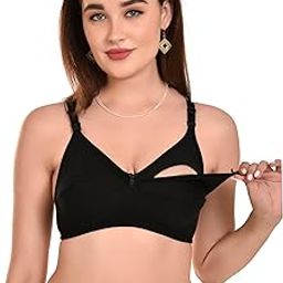 Womens Maternity Bra for Breastfeeding Adjustable Soft Wireless Full Coverage Nursing Bra for Pregnancy-image-116
