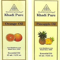 Khadi Pure Orange & Pineapple Essential Oil, 15 ml (Pack of 2)-image-68