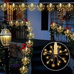 Desidiya 12 Glowing Starburst LED String Lights - 10ft USB Powered Warm White Fairy Lights for Diwali, Christmas, Weddings, Parties, Home, Patio & Garden Decor-picture-31