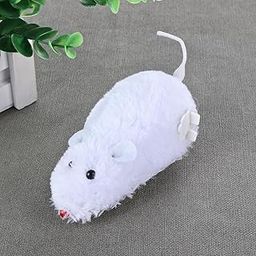 Munmoll Cute Clockwork Mouse Toys 1 PCS Moving Mouse Toy for Pet Cat Outdoor Kitten Playing Rat Toys for Cat Dogs Kids (White Color)-image-92