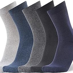 Cotton Socks for Men Full Length, Pack of 5/10 Pair Socks, (Silver, Grey, Denim, Navy Blue, Black)-image-21