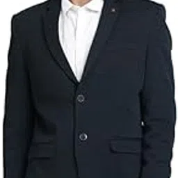 turtle Men Knitted Dobby Slim Fit Casual Blazers-picture-26