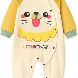 Full Sleeve Footless Baby Romper Onesie Front Button Bodysuit Jumper for Newborn Baby Boys Girls Kids-image-95
