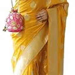 yashika Women's Fancy Banarasi Kanjivaram Art Silk Saree |Saree for Women Wedding-picture-18