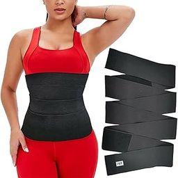 Waist Belt Elastic Band Weight Loss Flat Belly Belt Body Shaper Abdominal Belt After Delivery for Tummy Reduction Tummy Wrap Waist Trainer - 2 Meter Women Bandage Multicolour-image-30