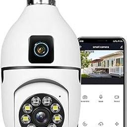 cctv camera by cc Supercam 2-in-1 Dual Lens Dual Screen Bulb WiFi Wireless 4MP HD Live View, Bullet+PTZ Control, Two Way Talk, Color Night Vision, AI Human Detection Indoor Camera-picture-31