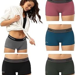 Women's Underwear Antibacterial Micromodal Airsoft | Boy Shorts | Sweat-Proof Lightweight & Non-Irritating Fabric Super Soft No Itch No Chafing Extra Comfort (Pack of 5)-image-10