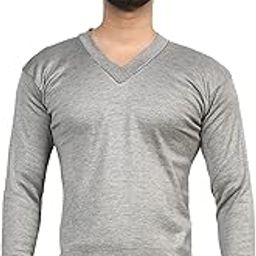 JS Oswal Full Sleeves V-Neck Grey Thermal Top Top (Size -90)-image-71