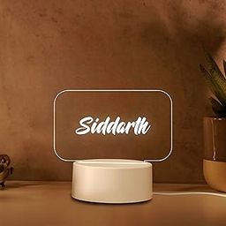 DECOCRU Personalized Name LED Table Lamp | Acrylic Light Lamp | Gifts for Christmas, Happy New Year, Men, Women, Couples, Girlfriend, Boyfriend, Him & Her | (6x4 Inches)-image-8