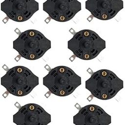 SP Electron 3 Way Rotary Switch Regulator for/Coolers/Table Fans, black (Pack of 10)-86