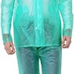 Rainfighter Men/Boy's PVC Top with Bottom Translucent Raincoat With Detachable Hood free Size-picture-23