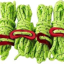 SAZ DEKOR 4x4Pc 6.65ft Trip Reflective Nylon Cord Tent Guy line Rope for Outdoor Green-image-18
