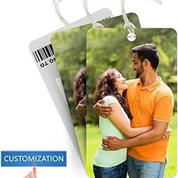 Brandian Customized Luggage Tags and Bag Tags Personalized Bag Tags for Luggage Travel for Suitcases Flight International Travel Accessories with Silicone Band (Multicolour)-53