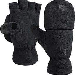 Winter Fingerless Gloves Warm Winter Flip Gloves for Everyday Outdoor XL-17