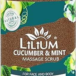 Lilium Foaming Massage Scrub Cucumber & Mint 500ml | Hydrates, Heal Spearmint & Menthol, Moisturizing, Heals UV Damages & Sun Burns, Instant Cooling & Fresh Skin 24x7 | For Face & Body, All Skin Types-image-46