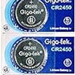 Giga-tek CR2450 Lithium Coin Battery - Pack of 5-11