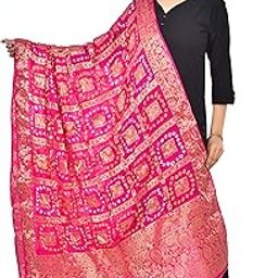 Women's Solid Art Silk Dupatta-image-24