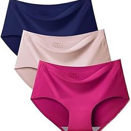 Women's/Ladies Multicolor Seamless Hipster Ice Silk Panty Seamless ICESILK Panty (Pack of 3)-picture-30