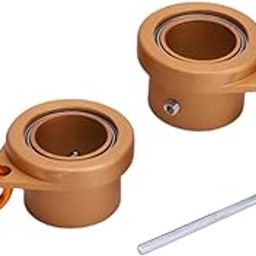 UJEAVETTE 2 Pack Flag Pole Mounting Rings Anti-Wrap Grommet Clip Fits 1inch Flagpoles-image-72
