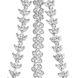 SilvermercDesigns Bridal American Diamond CZ Paasa Maangtika for Women-image-69
