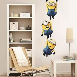 Akki World™ Minions Wall Stickers for Living Room, Bedroom, Kids Room (Vinyl, Standard, Multicolour)-picture-23