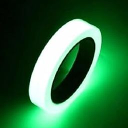 Avishkaram Glow in The Dark Green Light Luminous Radium Tape Sticker, Removable Waterproof Photoluminescent Glow in The Dark Safety Tape,for Home, Office,Party Wall Decorative Sticker (Green)-2