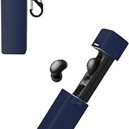 LIRAMARK Silicone Cover Case with Carabiner Compatible with soundcore A30i (Midnght Blue)-image-50