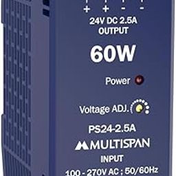 Multispan 60W 24V DC 2.5A Output Power Supply, Input 100-270V AC, 50/60Hz-image-71