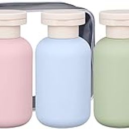 ASEVAT 3.4 oz Plastic Leak Proof Travel Bottles for Toiletries, TSA Approved Travel Size Containers, Refillable Squeeze Bottles for Shampoo, Lotion & Body Wash (3Pcs)-41