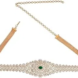 kushal's Fashion Jewellery Zircon Belt With Adjustable Chain Best for Festive Season & Special Occasion-picture-13