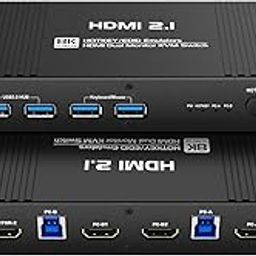 HDMI kvm Switch 2 Monitors 2 Computers edid Emulator 4k 144hz kvm Switch hdmi edid Clone 3440 * 1440 175hz (DFZR-KVM-01-001)-11