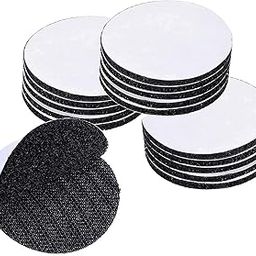 AARKRI SALES Double Sided Hook Loop Dots Adhesive Sticky Back Coins Self Adhesive Fastener Interlocking Tape for Couch Cushions, Carpet, Stair Treads Carpet, DIY Craft, Round 2 inch, (Set of 10)-6