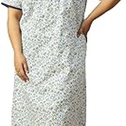 Women Plus Size Full Gheer Nighty Gown All Over Print Maxi Nightdress Nightgown Nightwear Sleepwear for Sleepwear & Loungewear Soft & Comfortable Fabric Multicolor (2XL to 8XL)-image-24