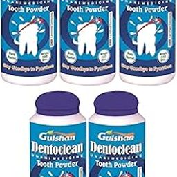 Gulshan Dentoclean Herbal Toothpowder For Teeth Whitening (120 Gram) (Pack Of 5)-17
