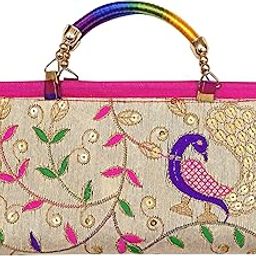Women's Embroidered Fashion Clutch And Purse Handbag 9 Inch-image-64