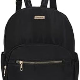 Women Casual Stylish Backpack Black Solid Ladies Bag for College|Backpack for Travel-image-4
