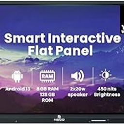 NEOD 4K UHD Touch Screen LED TV Ultra Touch Display Interactive Flat Panel Monitor Android 13, Google Certified |8GB 128GB|86 INCH-19