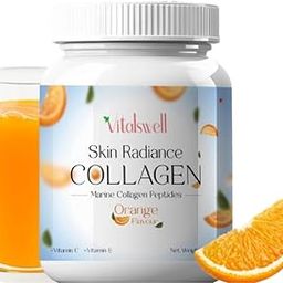 VITALSWELL Marine Collagen Powder for Women and Men, Peptides for Youthful Skin, Enriched with Vitamin C and E | Marine Collagen Supplements for Glowing Skin-image-94