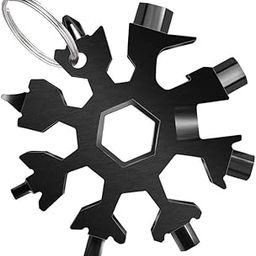 Drumstone 18-in-1 Snowflake Multi Tool | Stainless Steel Pocket Keychain Tool with Screwdrivers, Wrenches & Bottle Opener | Double-Sided Multipurpose EDC Tool-picture-8