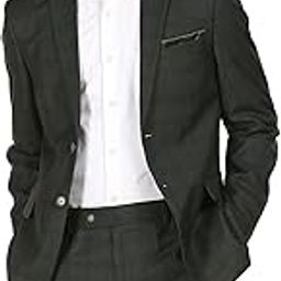 Men's Polyester Blend Checkered Formal Business Suit Pants Set-image-24