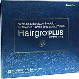 Hairgro Plus Tablets, 2x15 Hair Growth Supplement, Vitamins, Minerals and Amino Acids, Gluten Free-3