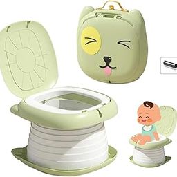 Krupaksh Cartoon Travel Foldable Portable Potty Toddlers Training Toilet And Storage Bag And Trash Bag, Baby Potty Folding Toilet For Kids Emergency Toilet For Toddler, Travel, Camping (1Pcs)-picture-26