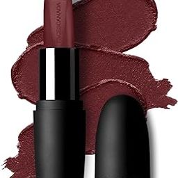 Faces Canada Weightless Matte Lipstick, Enriched with Jojoba and Almond Oil, Highly pigmented, Smooth One Stroke weightless color, Keeps lips Moisturized, Wine Lip Color, Wine Rouge 3 , 4gm-34