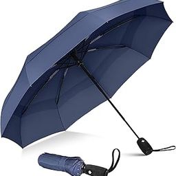 Travel Umbrella for women ^ Windproof Travel Umbrella for men and Compact Mini - Perfect for Car, Golf, and On-the-Go. One-Click Automatic Open and Close Strong Mini Umbrella-1