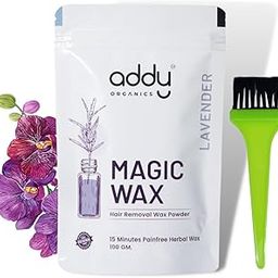ADDY ORGANICS women Magic Wax Powder Combo Flavour Instant Hair Removal Wax Powder for All Types of Hair & Skin, Hands, Legs, Underarms, Bikini (Private Part) Area Adult,100 g each (Lavender)-27