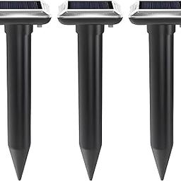 S.I.ENTERPRISES Ultrasonic Solar Power Wave Mouse Snake Repeller Ultrasonic Rodent Repellant (Pack of 3, Black)-picture-23